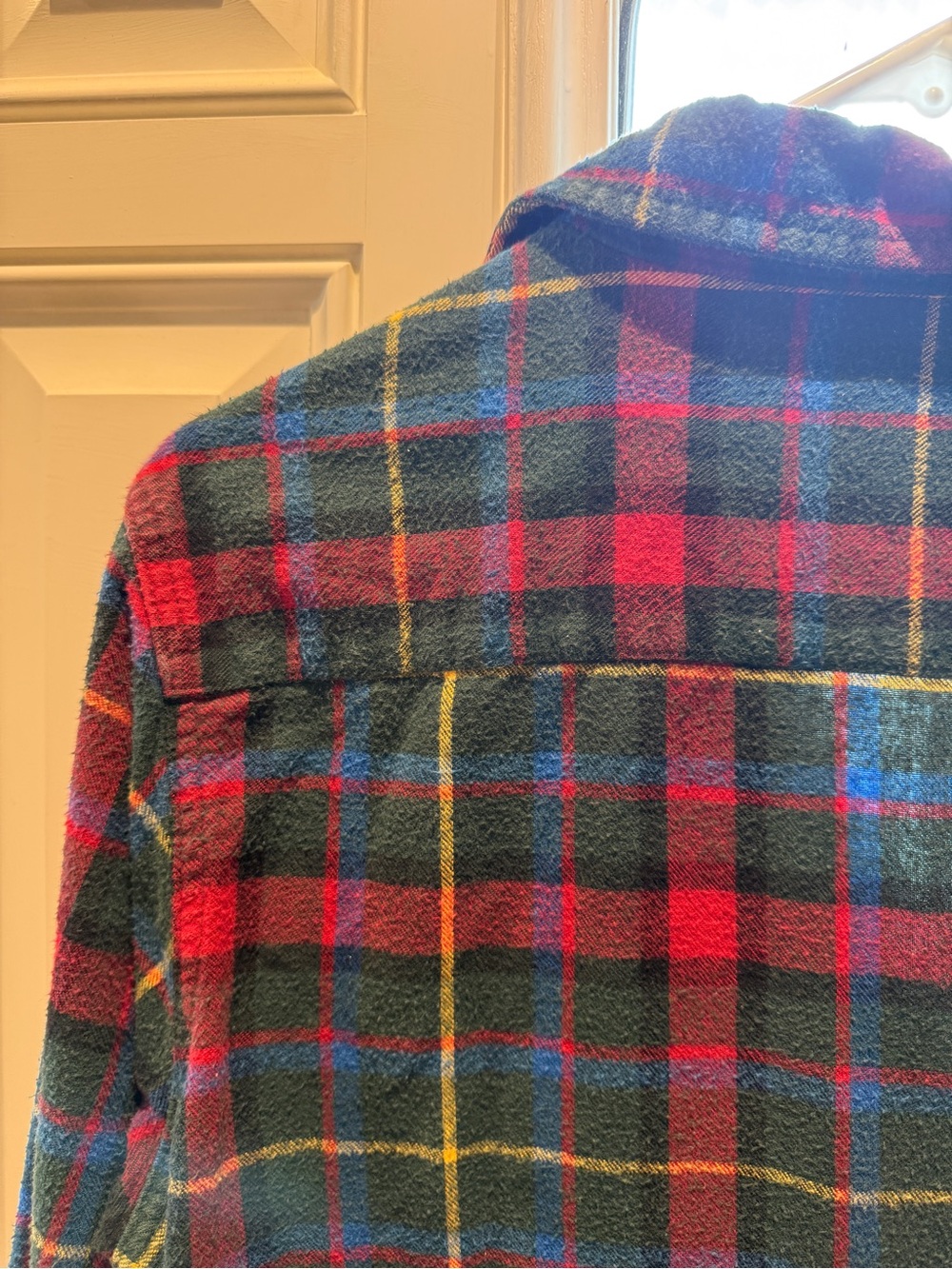 L.L.Bean Women’s Scotch Plaid Flannel Shirt Relaxed Fit Size S - Picture 4 of 8